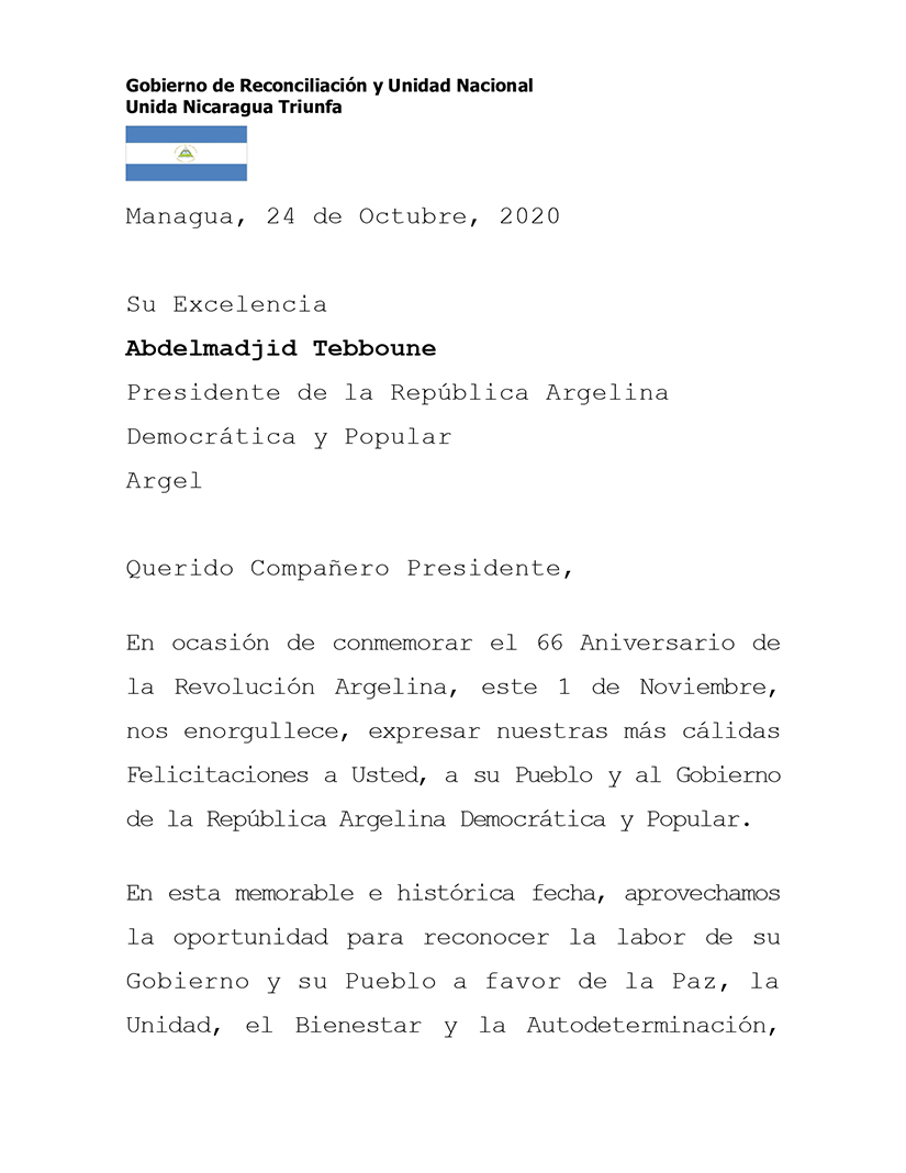 mensaje-argelia-nicaragua